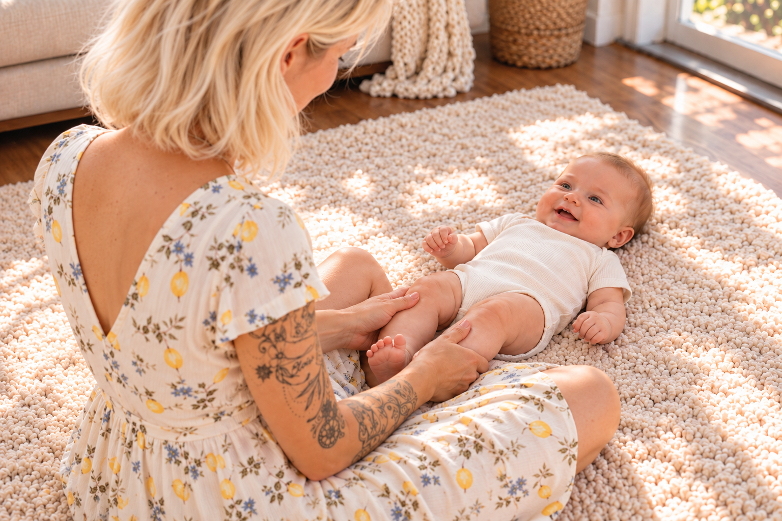 Babymassage und Baby Yoga Kursleiterin